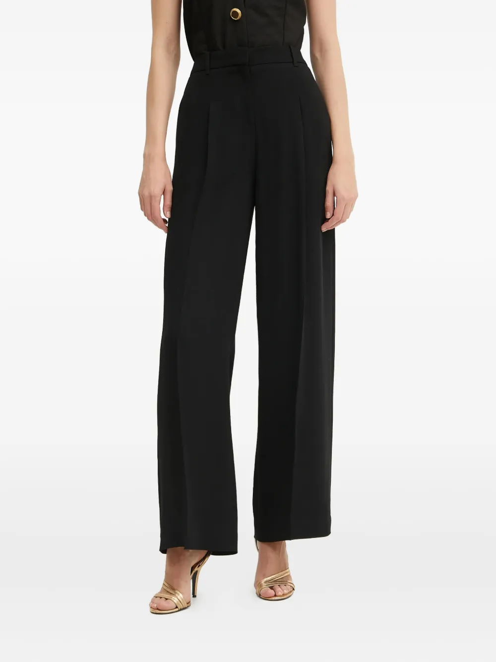 Плиссированные брюки прямого кроя BOSS, черный
Плиссированные брюки прямого кроя BOSS, черный