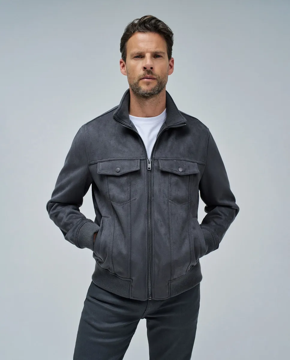 Мужская замшевая бомбер-куртка Salsa Jeans, серый
Мужская замшевая бомбер-куртка Salsa Jeans, серый