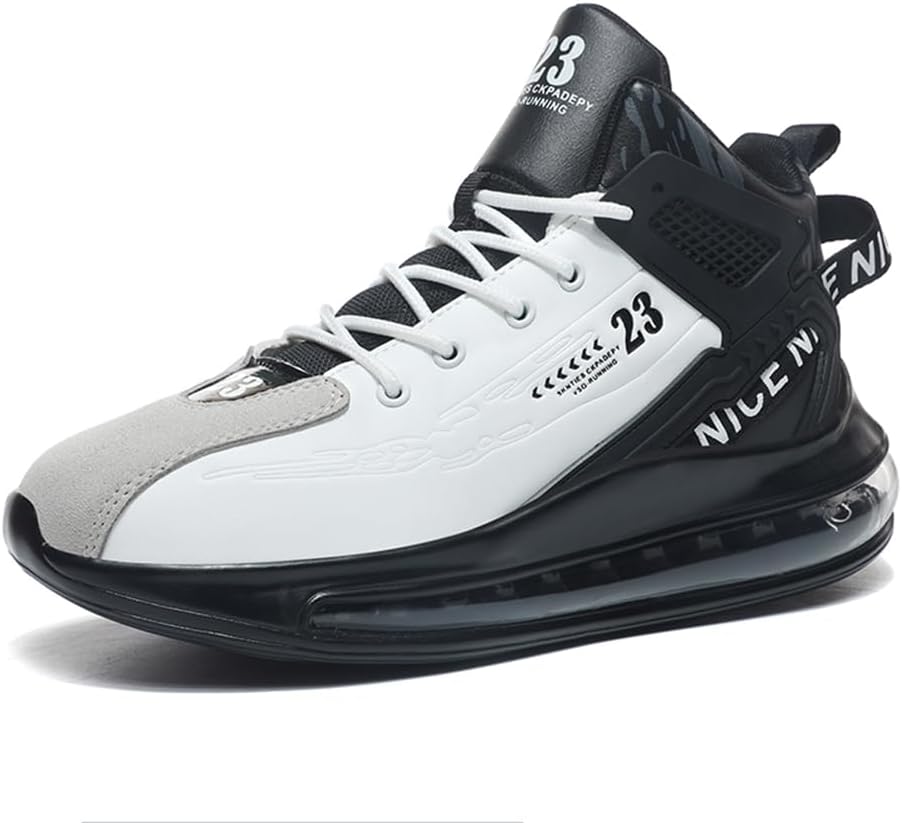 Мужские модные кроссовки WILTENA с высоким верхом и воздушной подушкой, для баскетбола, тенниса, бега и повседневной ходьбы, белый
Мужские модные кроссовки WILTENA с высоким верхом и воздушной подушкой, для баскетбола, тенниса, бега и повседневной ходьбы, белый