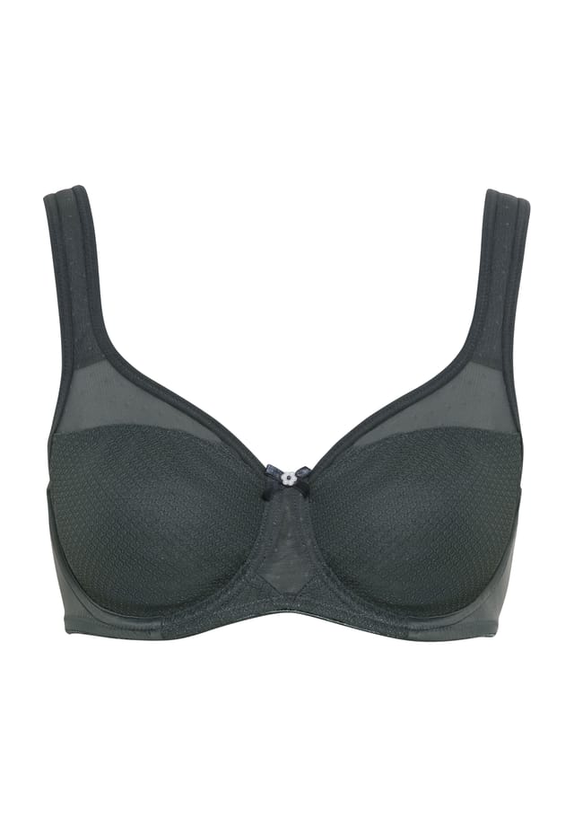 Бюстгальтер Nuance Minimer с декоративными бантами и сетчатыми вставками Lascana, зеленый 
Бюстгальтер Nuance Minimer с декоративными бантами и сетчатыми вставками Lascana, зеленый