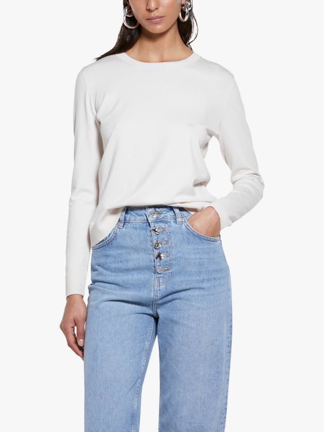 Джемпер с круглым вырезом SISLEY, кремовый
Джемпер с круглым вырезом SISLEY, кремовый