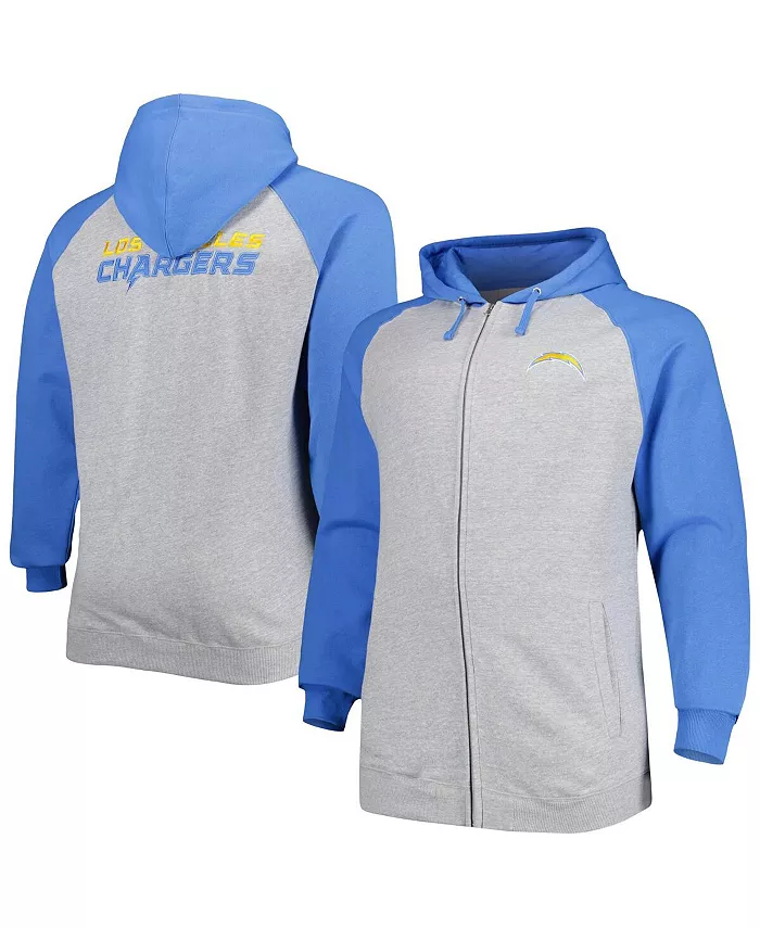 Мужская толстовка с капюшоном и молнией Los Angeles Chargers Big and Tall Fleece Raglan Full-Zip Hoodie Jacket, цвет: серый меланж, бренд Fanatics Branded Profile
Мужская толстовка с капюшоном и молнией Los Angeles Chargers Big and Tall Fleece Raglan Full-Zip Hoodie Jacket, цвет: серый меланж, бренд Fanatics Branded Profile