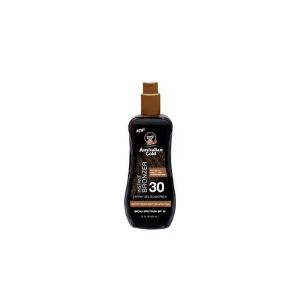 Солнцезащитный гель-спрей с мгновенным бронзатором Spf 30 - 237 мл Australian Gold
Солнцезащитный гель-спрей с мгновенным бронзатором Spf 30 - 237 мл Australian Gold