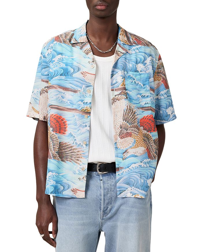 Корсиканская рубашка ALLSAINTS, мультиколор 
Корсиканская рубашка ALLSAINTS, мультиколор