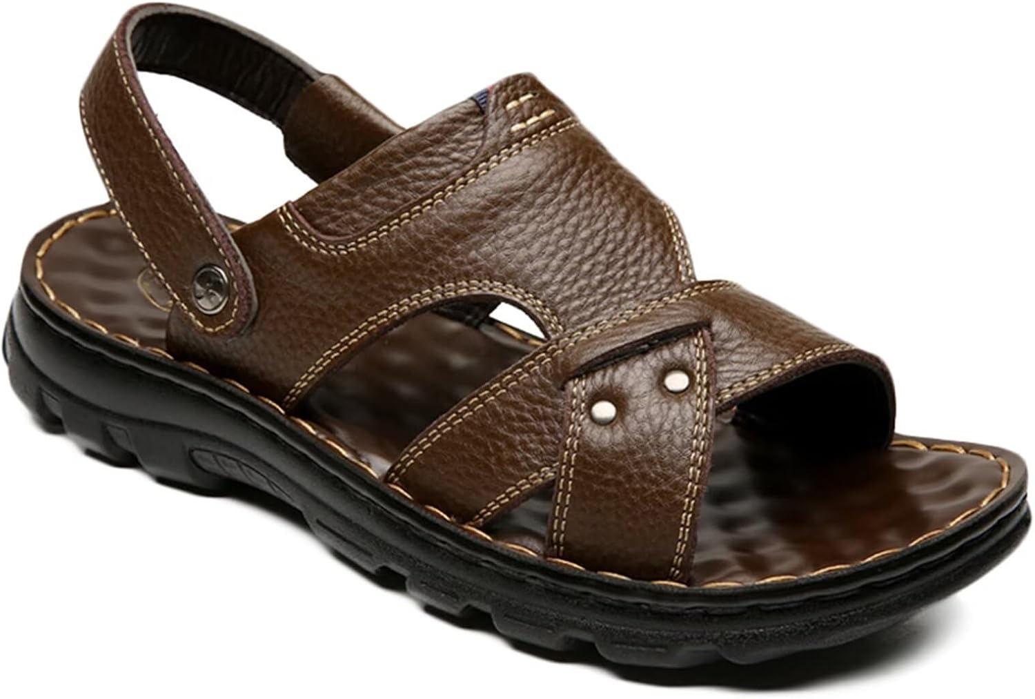 Мужские кожаные сандалии для пляжа и прогулок, водонепроницаемые, дышащие, нескользящие, походные и рыбацкие сандалии Hnvavq, A
Мужские кожаные сандалии для пляжа и прогулок, водонепроницаемые, дышащие, нескользящие, походные и рыбацкие сандалии Hnvavq, A
