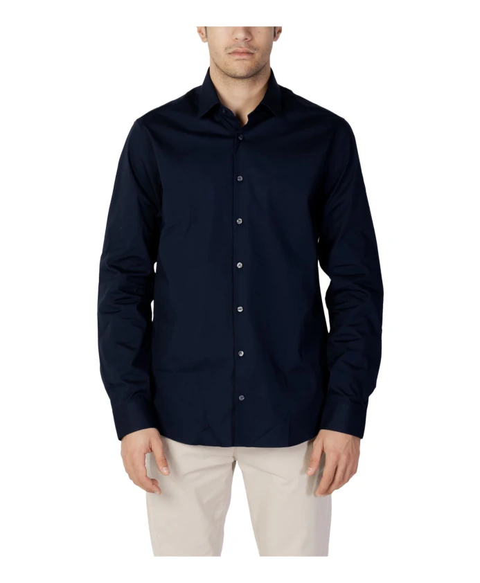 Однотонная рубашка с длинными рукавами Calvin Klein, синий
Однотонная рубашка с длинными рукавами Calvin Klein, синий