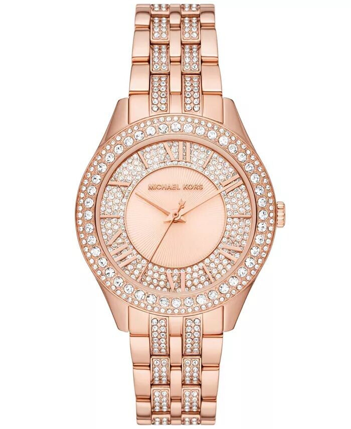 Женские часы Harlowe с тремя стрелками, браслет из нержавеющей стали цвета розового золота, 38 мм Michael Kors
Женские часы Harlowe с тремя стрелками, браслет из нержавеющей стали цвета розового золота, 38 мм Michael Kors