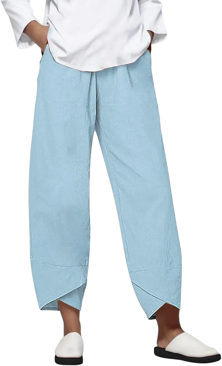 Льняные брюки для женщин High Waist LCMTWX
Льняные брюки для женщин High Waist LCMTWX