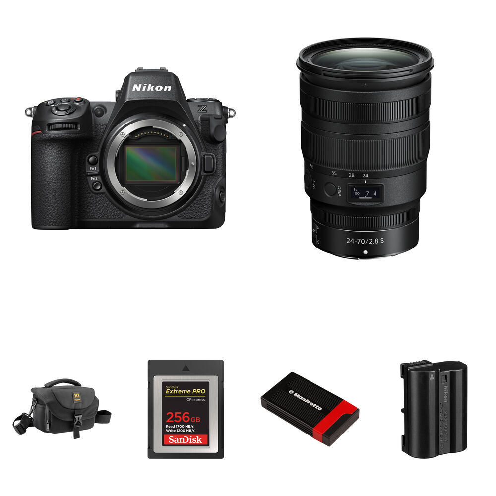 Беззеркальная камера Nikon Z8 Mirrorless Camera with 24-70mm f/2.8 Lens and, Синий, Беззеркальная камера Nikon Z8 Mirrorless Camera with 24-70mm f/2.8 Lens and
Беззеркальная камера Nikon Z8 Mirrorless Camera with 24-70mm f/2.8 Lens and, Синий, Беззеркальная камера Nikon Z8 Mirrorless Camera with 24-70mm f/2.8 Lens and