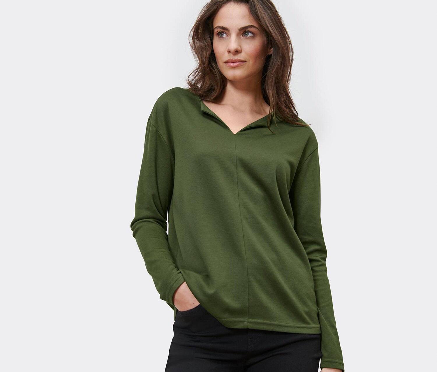 Блузка-рубашка Tchibo, оливково-зеленый
Блузка-рубашка Tchibo, оливково-зеленый