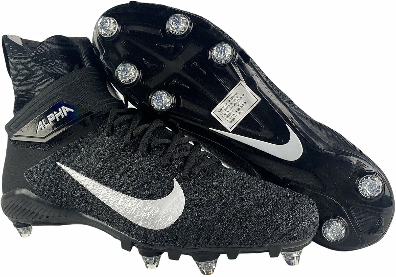 Футбольные бутсы Nike Men's Alpha Menace Elite 2, Black/White-Dark Grey-Studded
Футбольные бутсы Nike Men's Alpha Menace Elite 2, Black/White-Dark Grey-Studded