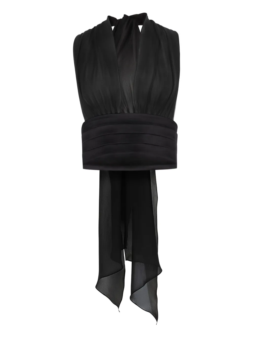 Шелковая блузка с V-образным вырезом и бантом Nina Ricci, черный
Шелковая блузка с V-образным вырезом и бантом Nina Ricci, черный