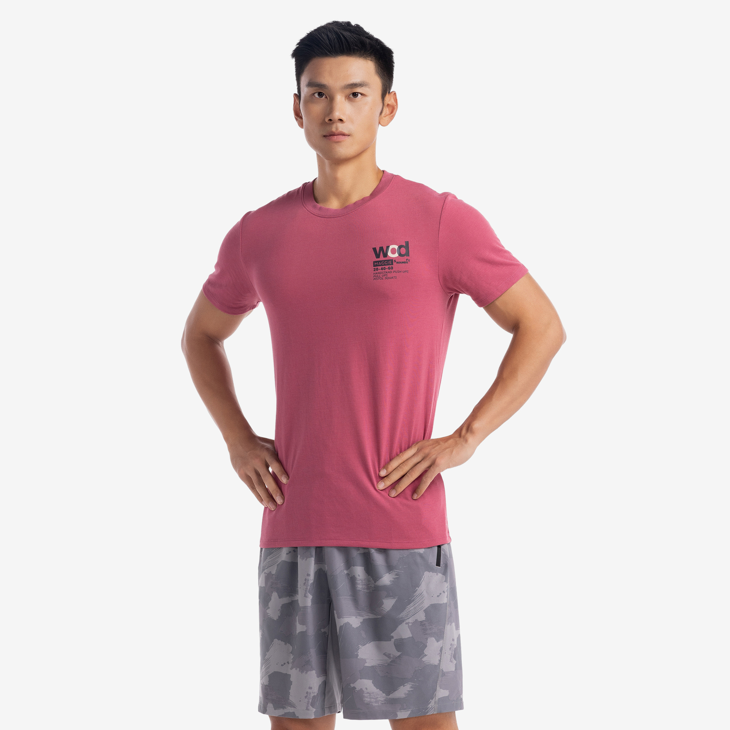 Мужская футболка для силовых тренировок Domyos - розовая
Мужская футболка для силовых тренировок Domyos - розовая