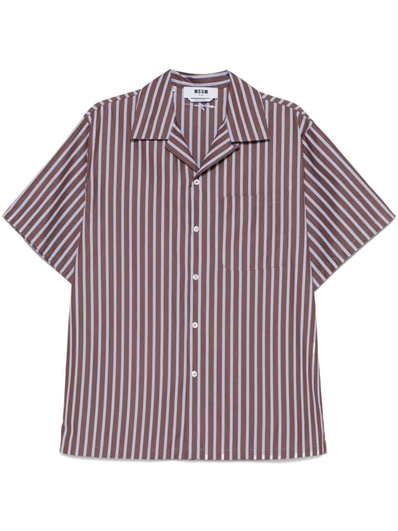 Поплиновая рубашка в полоску MSGM, коричневый
Поплиновая рубашка в полоску MSGM, коричневый