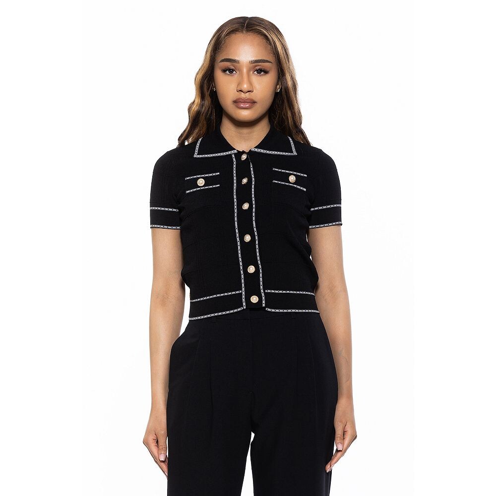 Женский вязаный кардиган с короткими рукавами ALEXIA ADMOR Arya, черный
Женский вязаный кардиган с короткими рукавами ALEXIA ADMOR Arya, черный