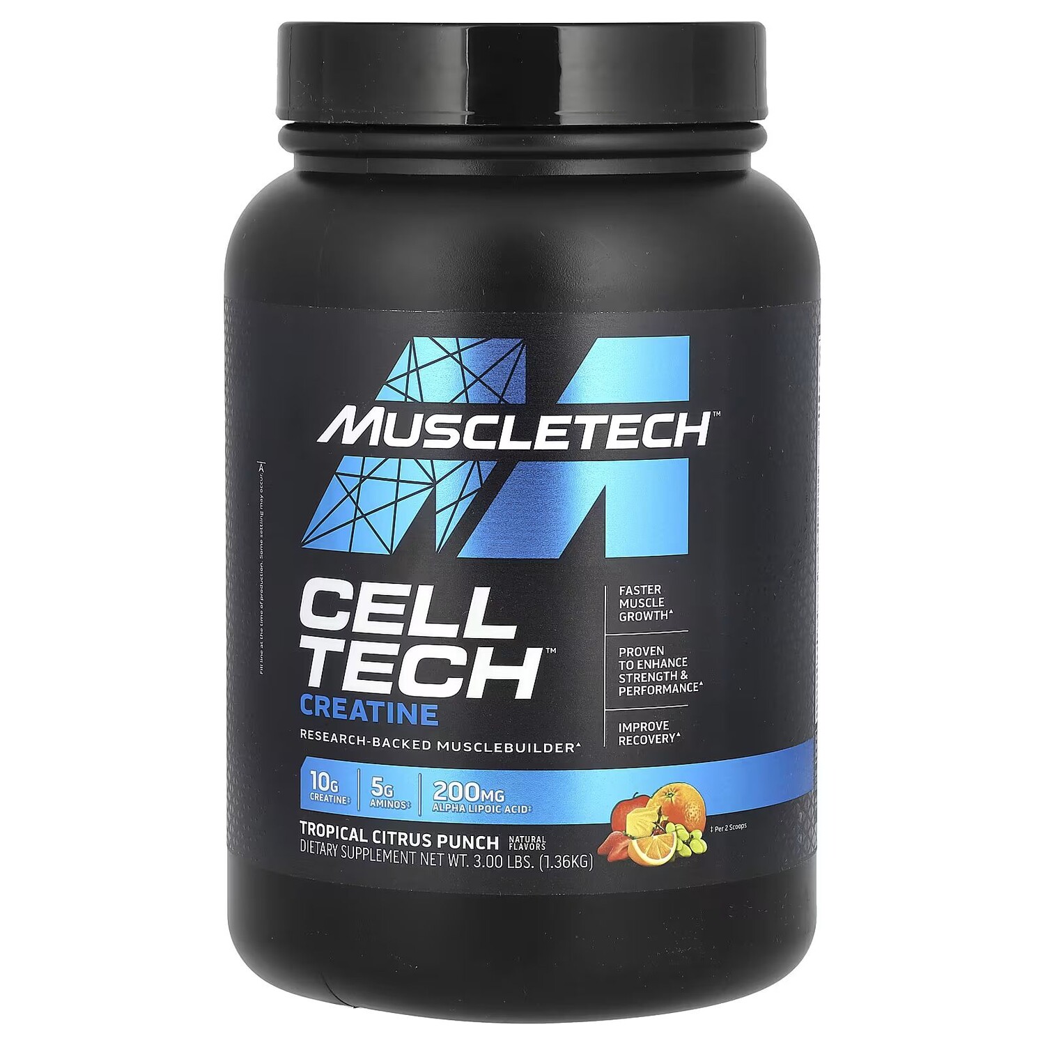Креатин Cell Tech, пунш из тропических цитрусовых, 3 фунта (1,36 кг) Muscletech
Креатин Cell Tech, пунш из тропических цитрусовых, 3 фунта (1,36 кг) Muscletech