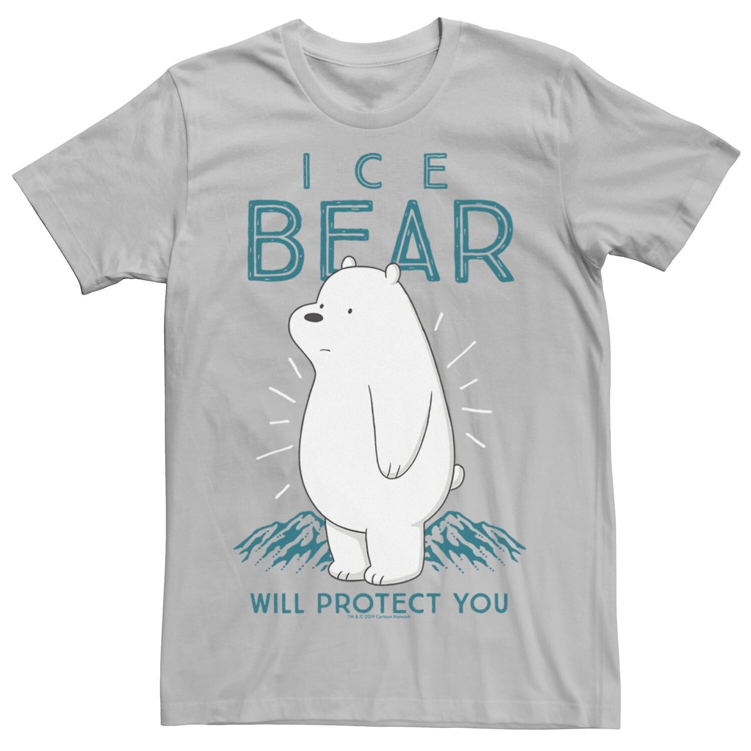 Мужская футболка Cartoon Network We Bare Bears Ice Bear Will Protect You Licensed Character, серебристый
Мужская футболка Cartoon Network We Bare Bears Ice Bear Will Protect You Licensed Character, серебристый