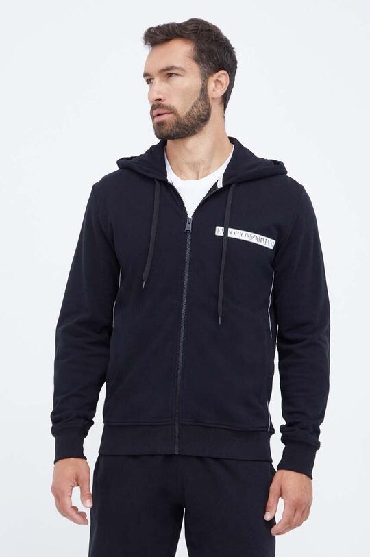 Хлопковая толстовка для отдыха Emporio Armani Underwear, черный
Хлопковая толстовка для отдыха Emporio Armani Underwear, черный