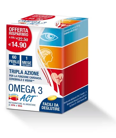 Добавка Omega 3 Act 60 жемчужин незаменимых жирных кислот F&F
Добавка Omega 3 Act 60 жемчужин незаменимых жирных кислот F&F