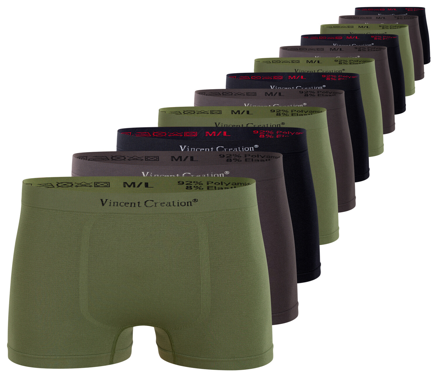 Боксеры Vincent Creation Boxershorts 12 шт, цвет schw/khaki/grau
Боксеры Vincent Creation Boxershorts 12 шт, цвет schw/khaki/grau