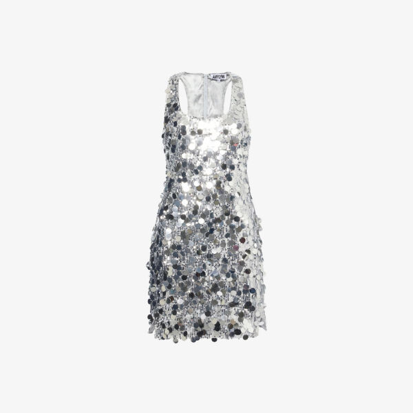 Мини-Платье с глубоким вырезом, расшитое пайетками Amy Lynn, серебряный
Мини-Платье с глубоким вырезом, расшитое пайетками Amy Lynn, серебряный