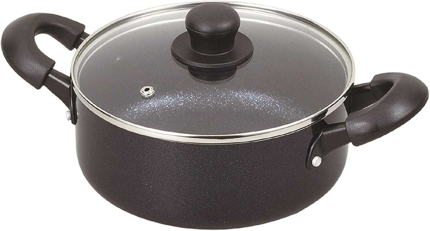 Кастрюля с двумя ручками Pearl Metal HB-5118, со стеклянной крышкой, 7,9 дюйма (20 см), совместима с индукционной индукцией, полуночный мрамор, Black (Black 19-3911Tcx)
Кастрюля с двумя ручками Pearl Metal HB-5118, со стеклянной крышкой, 7,9 дюйма (20 см), совместима с индукционной индукцией, полуночный мрамор, Black (Black 19-3911Tcx)