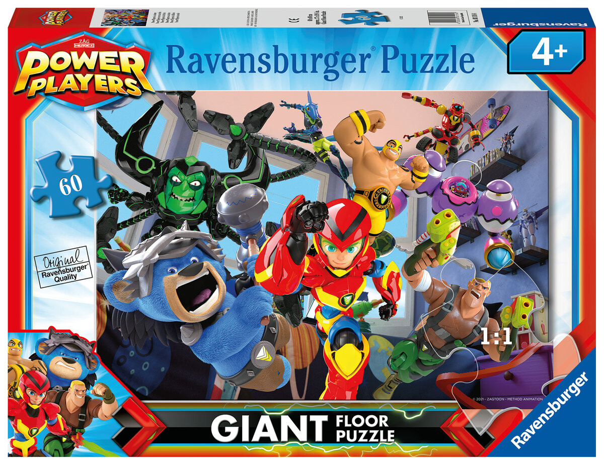 Ravensburger, Пазл 2D, Гигант, Power Players, 60 шт.
Ravensburger, Пазл 2D, Гигант, Power Players, 60 шт.