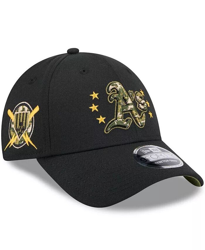 Мужская черная регулируемая кепка Oakland Athletics 2024-Armed Forces Day 9FORTY New Era, черный
Мужская черная регулируемая кепка Oakland Athletics 2024-Armed Forces Day 9FORTY New Era, черный