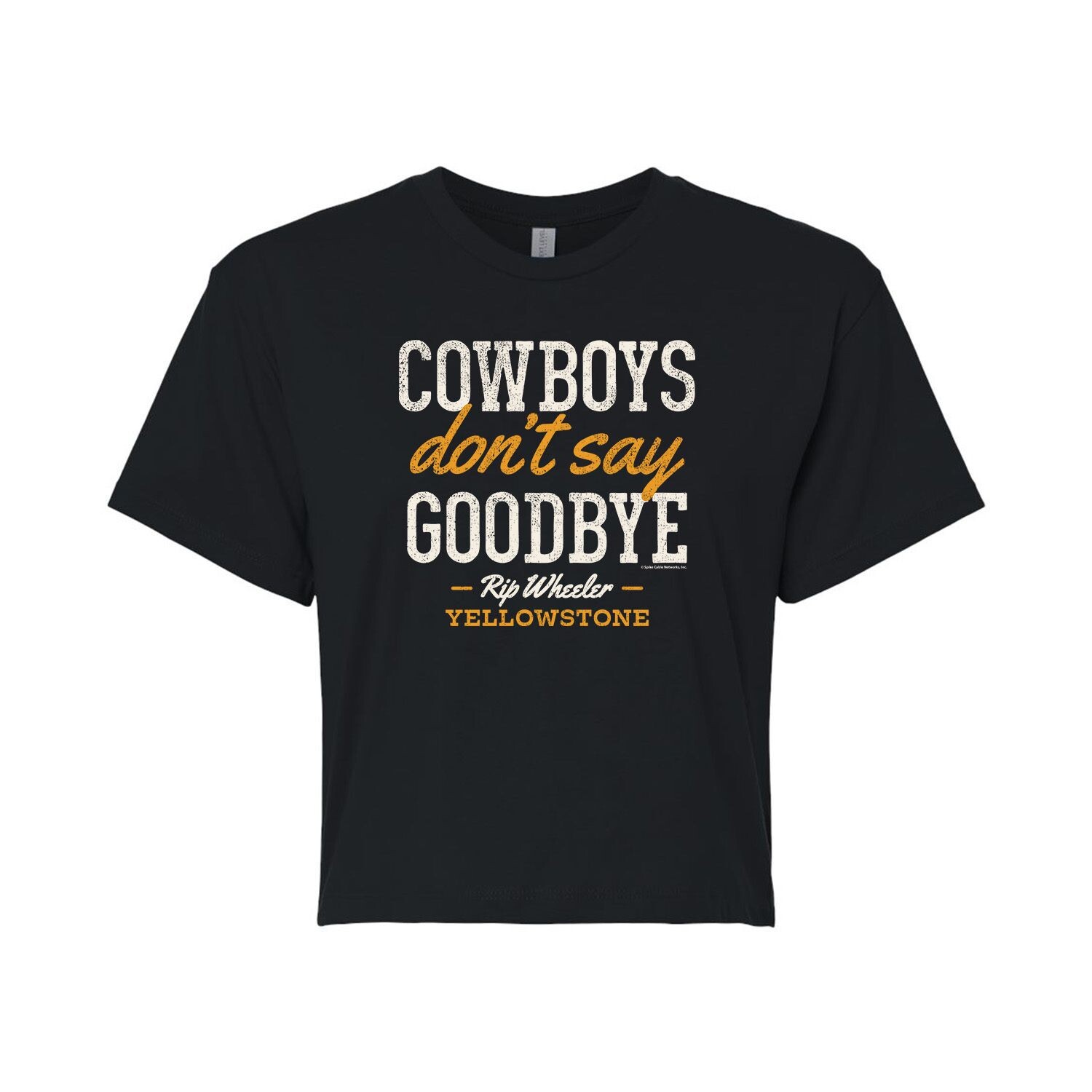 Укороченная футболка с рисунком «Don't Say» для юниоров Yellowstone Cowboys Licensed Character
Укороченная футболка с рисунком «Don't Say» для юниоров Yellowstone Cowboys Licensed Character