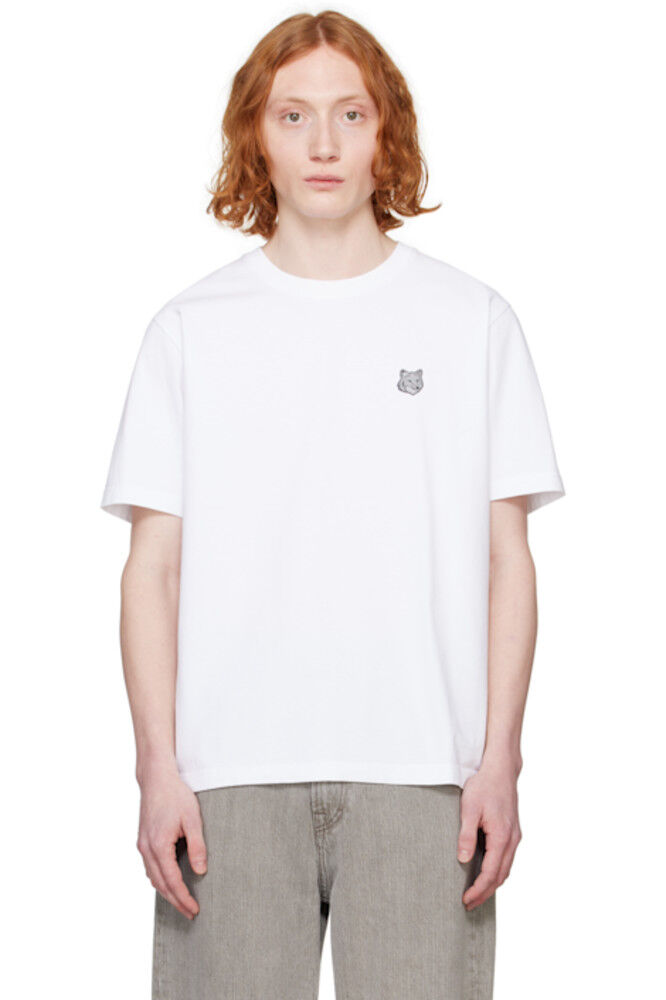 Белая футболка с нашивкой в виде головы лисы Comfort Maison Kitsuné
Белая футболка с нашивкой в виде головы лисы Comfort Maison Kitsuné