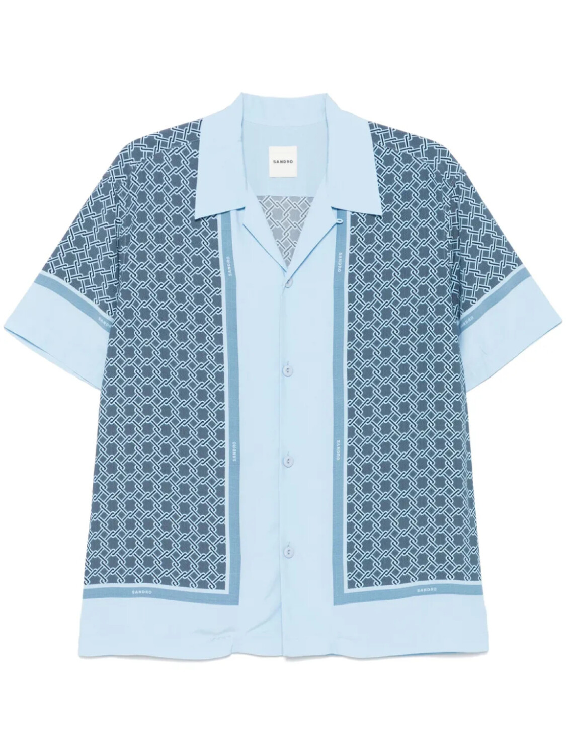 SANDRO рубашка с короткими рукавами и узором, синий
SANDRO рубашка с короткими рукавами и узором, синий