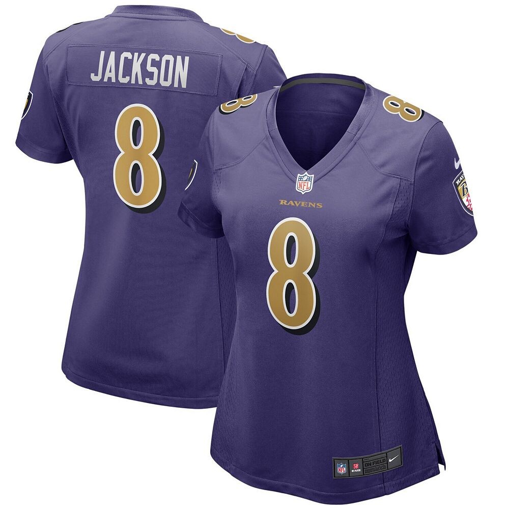 Женское джерси Nike Lamar Jackson Purple Baltimore Ravens Alternate Game Player, цвет Rav Purple
Женское джерси Nike Lamar Jackson Purple Baltimore Ravens Alternate Game Player, цвет Rav Purple
