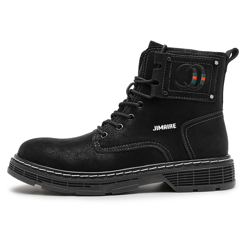 King Jinmai Короткие ботильоны Martin Boots мужские, черные
King Jinmai Короткие ботильоны Martin Boots мужские, черные