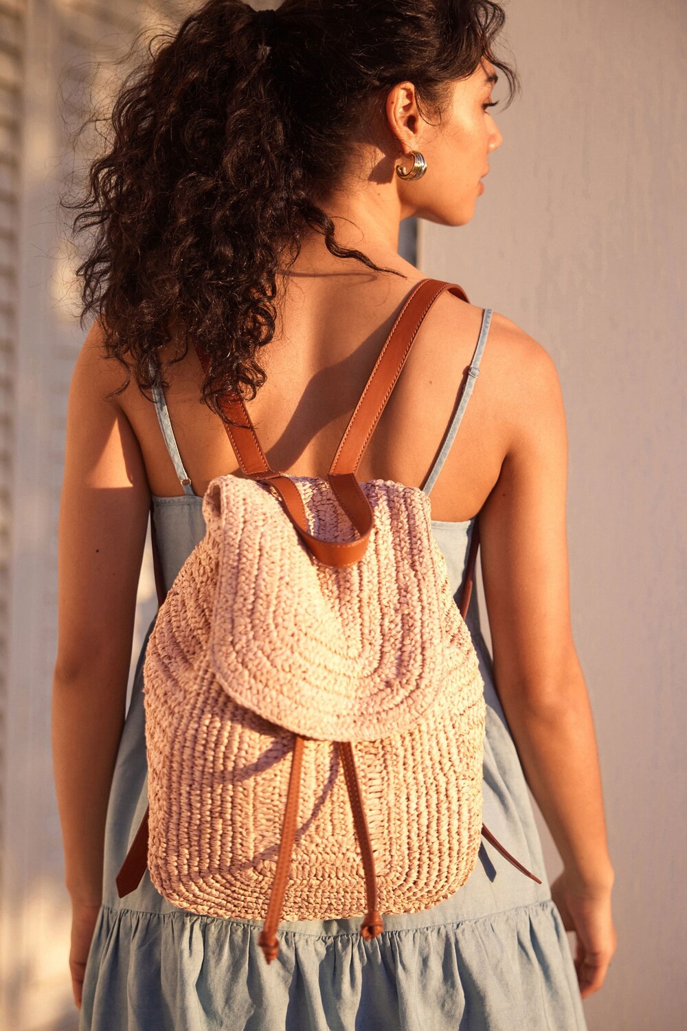 Рюкзак из рафии Next, бежевый
Рюкзак из рафии Next, бежевый