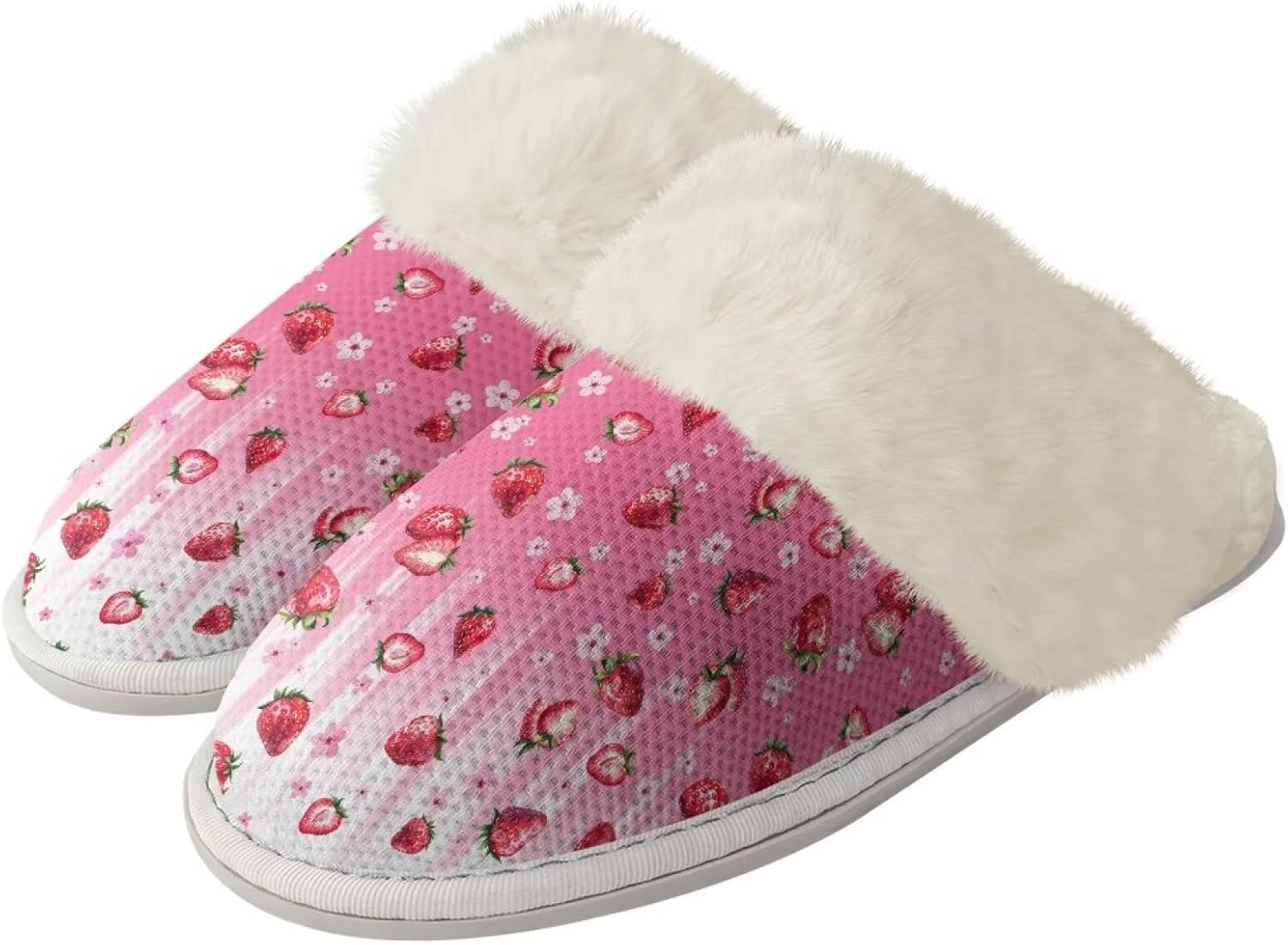 Пушистые тапочки для женщин и мужчин, мягкие зимние теплые плюшевые тапочки на мягкой подошве, домашние, закрытые, унисекс, уютные и дышащие, для спа и ванной Watdotory, Strawberry Floral
Пушистые тапочки для женщин и мужчин, мягкие зимние теплые плюшевые тапочки на мягкой подошве, домашние, закрытые, унисекс, уютные и дышащие, для спа и ванной Watdotory, Strawberry Floral