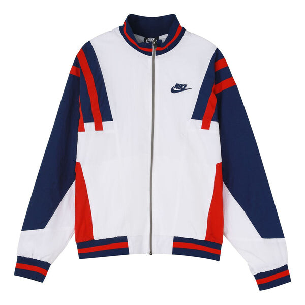 Куртка as men's sportswear re-issue jkt jacket wvn Nike, белый 
Куртка as men's sportswear re-issue jkt jacket wvn Nike, белый