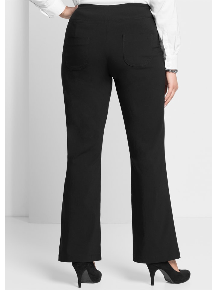 Тканевые брюки sheego, черный
Тканевые брюки sheego, черный