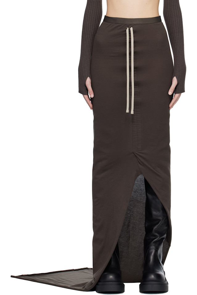 Rick Owens Длинная юбка макси коричневого цвета от Moncler + Rick Owens с регулируемой длиной
Rick Owens Длинная юбка макси коричневого цвета от Moncler + Rick Owens с регулируемой длиной