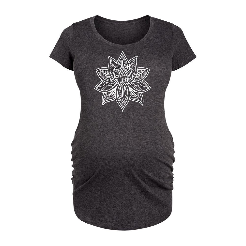 Белая футболка с рисунком Maternity Mandala Lotus, цвет Heather Charcoal
Белая футболка с рисунком Maternity Mandala Lotus, цвет Heather Charcoal
