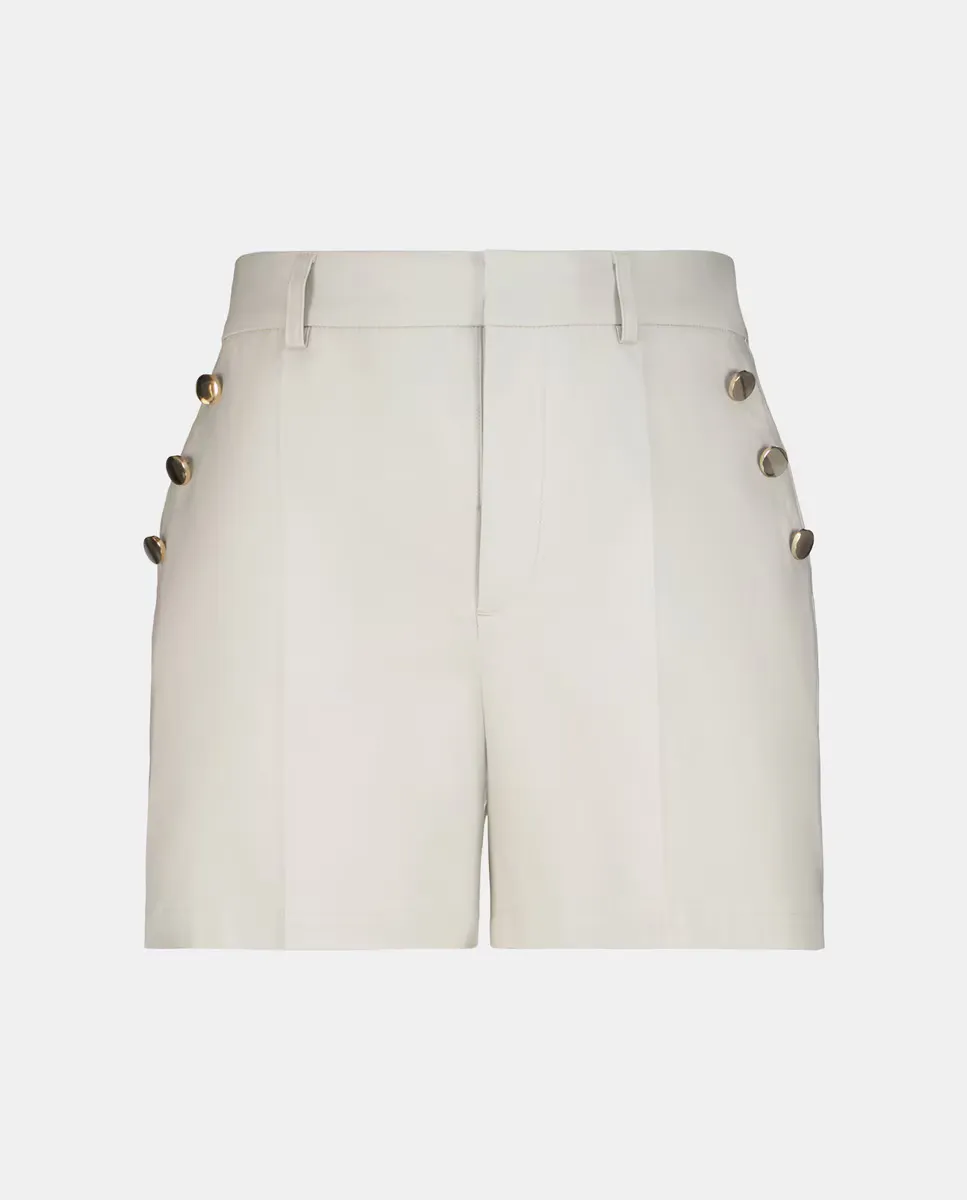 Женские шорты-бермуды с золотыми пуговицами Easy Wear, бежевый
Женские шорты-бермуды с золотыми пуговицами Easy Wear, бежевый