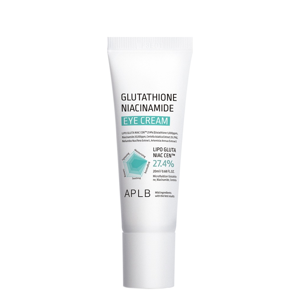 Крем для лица glutathione niacinamide eye cream Aplb, объем 20мл
Крем для лица glutathione niacinamide eye cream Aplb, объем 20мл