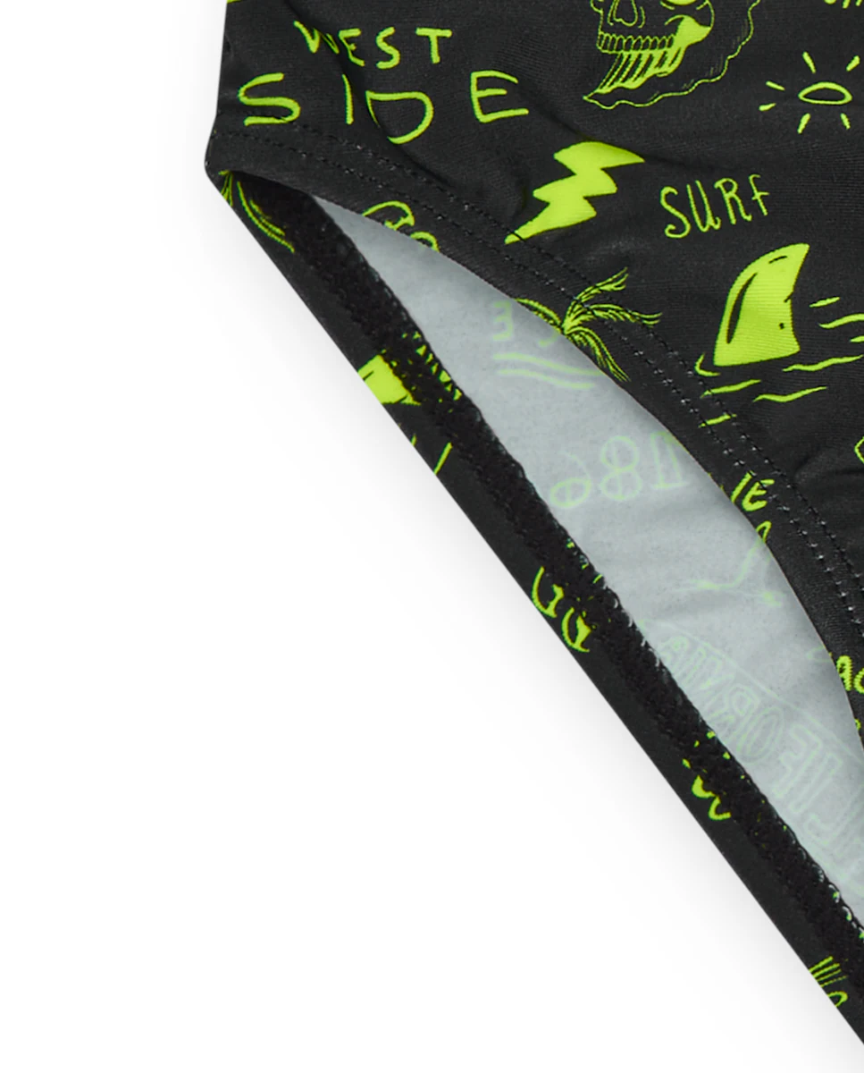 Детский купальный шортики с серферским принтом и флуоресцентным шнурком Tuc tuc, черный
Детский купальный шортики с серферским принтом и флуоресцентным шнурком Tuc tuc, черный