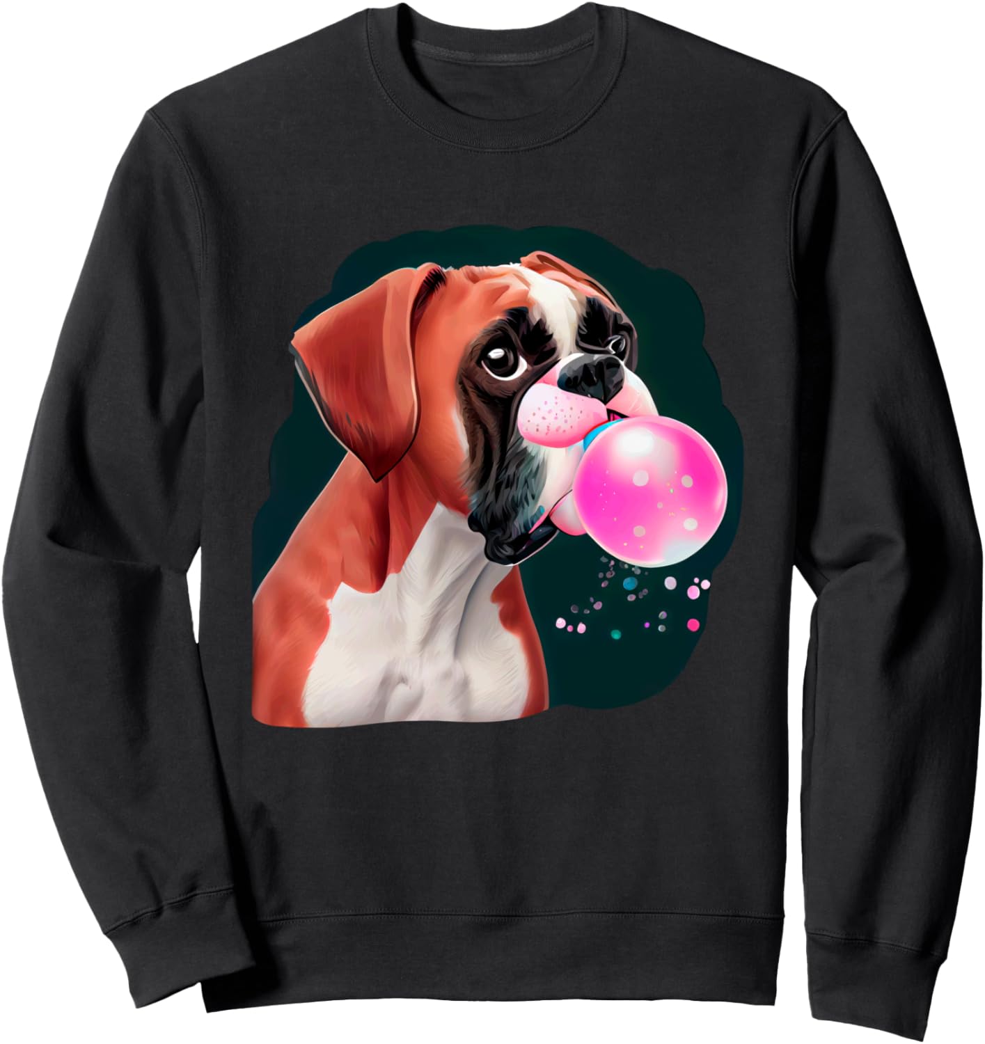 Забавная толстовка с изображением собаки породы боксер, надувающей пузыри из жевательной резинки Adorable Boxer Dog Bubble Chewing Fun, черный
Забавная толстовка с изображением собаки породы боксер, надувающей пузыри из жевательной резинки Adorable Boxer Dog Bubble Chewing Fun, черный