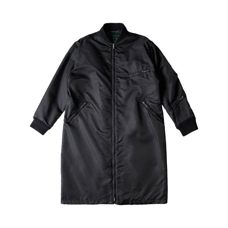 Пальто MM6 Maison Margiela Long Nylon Bomber Coat Black, черный
Пальто MM6 Maison Margiela Long Nylon Bomber Coat Black, черный