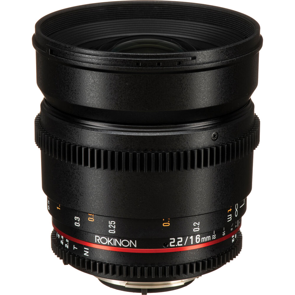 Объектив Rokinon 16 мм T2.2 Cine DS для крепления Nikon F для APS-C
Объектив Rokinon 16 мм T2.2 Cine DS для крепления Nikon F для APS-C