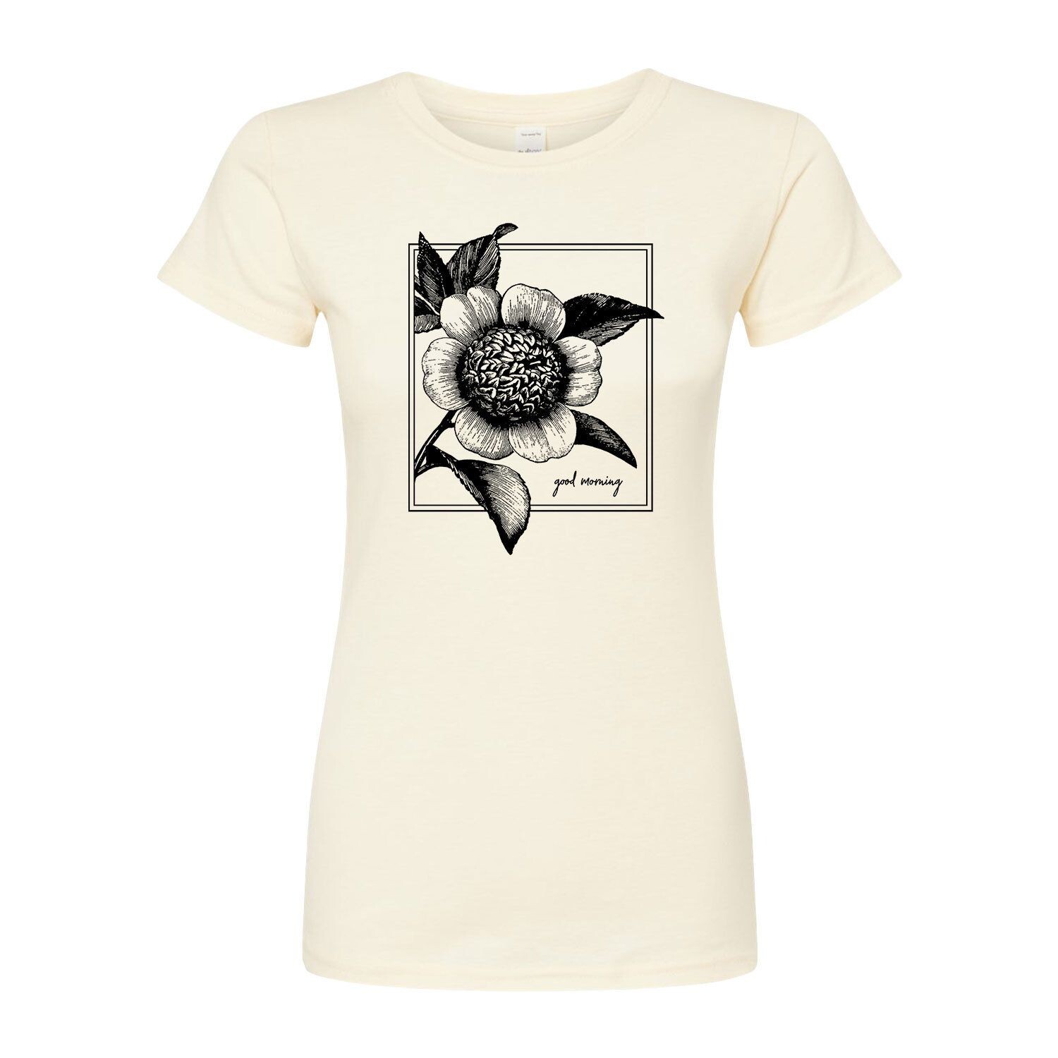 Футболка с цветочным принтом для юниоров Good Morning Licensed Character, бежевый