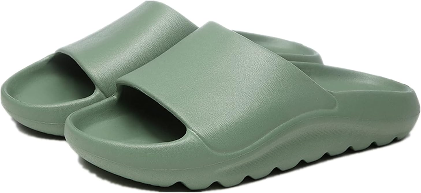 QMFUR Soft Open Toe EVA тапочки для женщин и мужчин Быстросохнутые толстые подошвы Противоскользящие сандалии для ванной, зеленый
QMFUR Soft Open Toe EVA тапочки для женщин и мужчин Быстросохнутые толстые подошвы Противоскользящие сандалии для ванной, зеленый