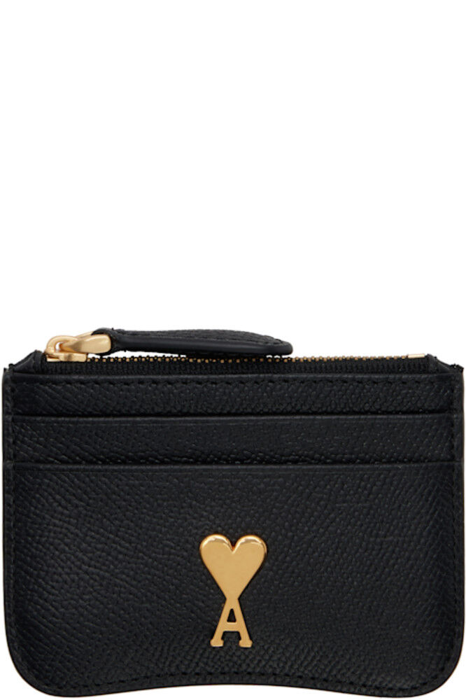 Черный Paris Paris держатель для карт на молнии AMI Paris 
Черный Paris Paris держатель для карт на молнии AMI Paris
