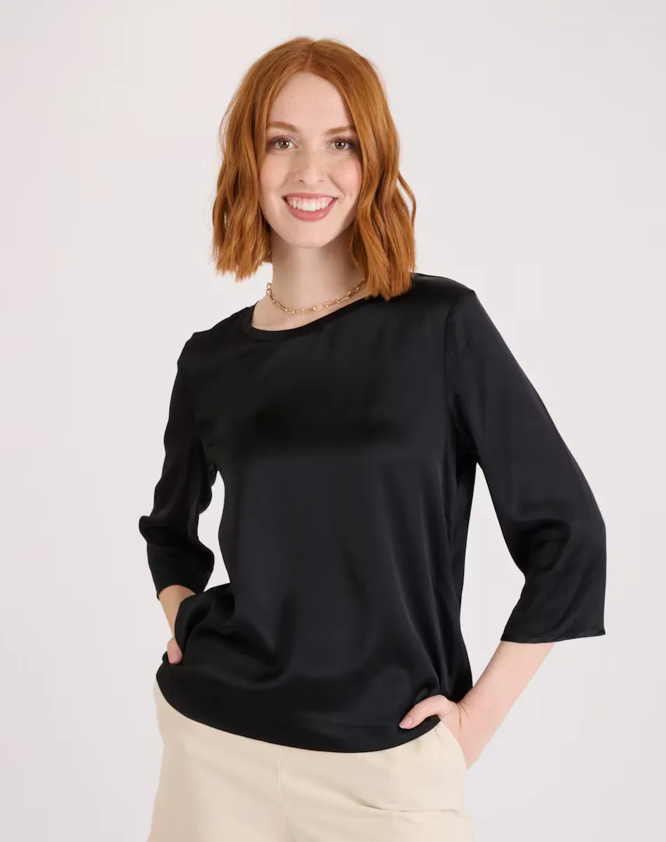 Женская блуза прямого кроя с рукавом реглан Naf Naf, черный
Женская блуза прямого кроя с рукавом реглан Naf Naf, черный