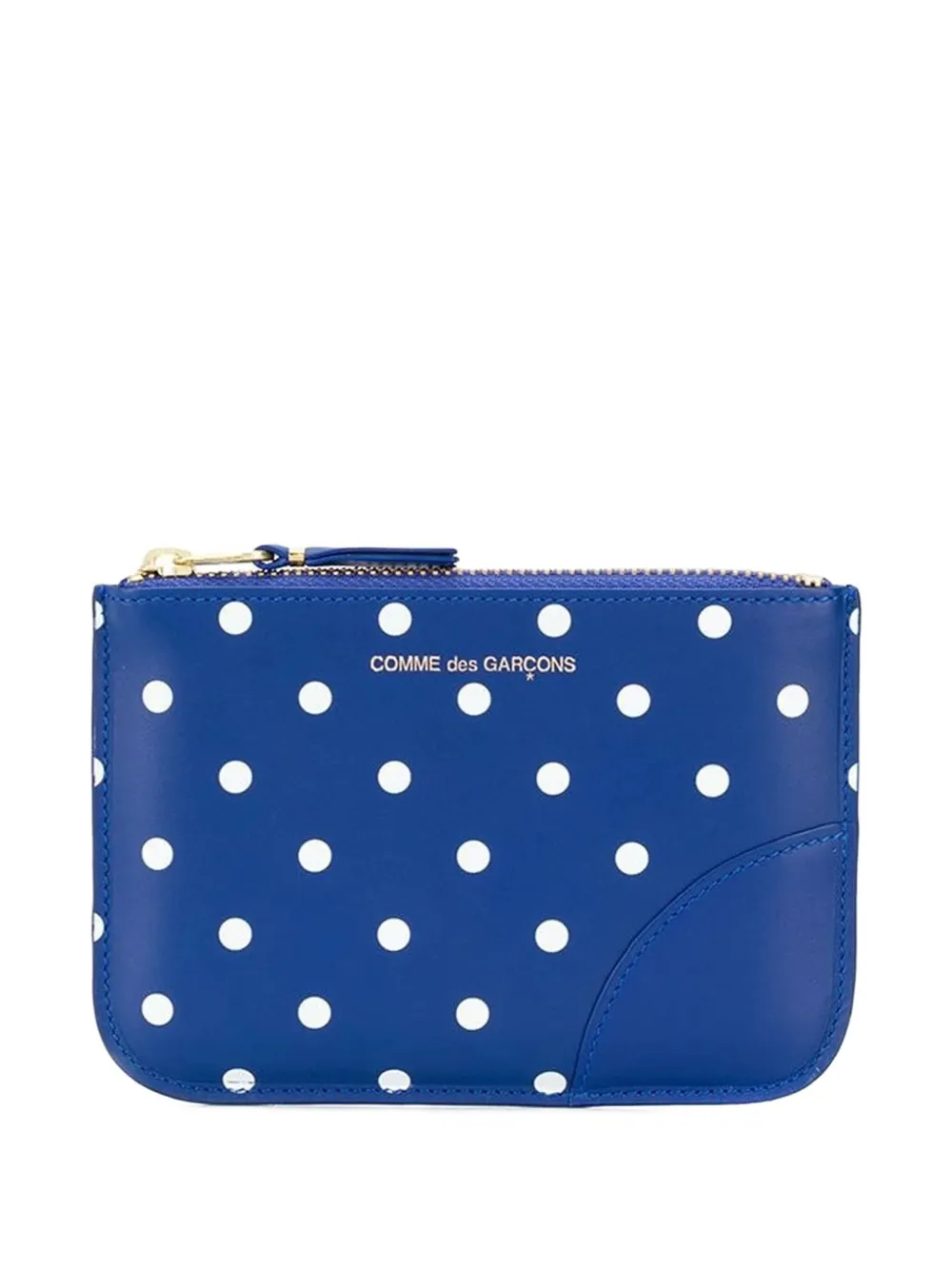 Кошелек в горох на молнии Comme Des Garçons Wallet, синий
Кошелек в горох на молнии Comme Des Garçons Wallet, синий
